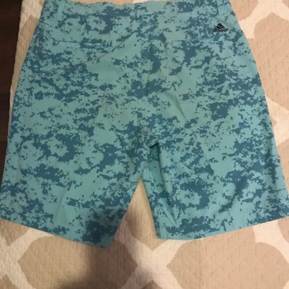 Adidas Ultimate 365 Stretch Golf Shorts 32 Blue Splash - Picture 4 of 7